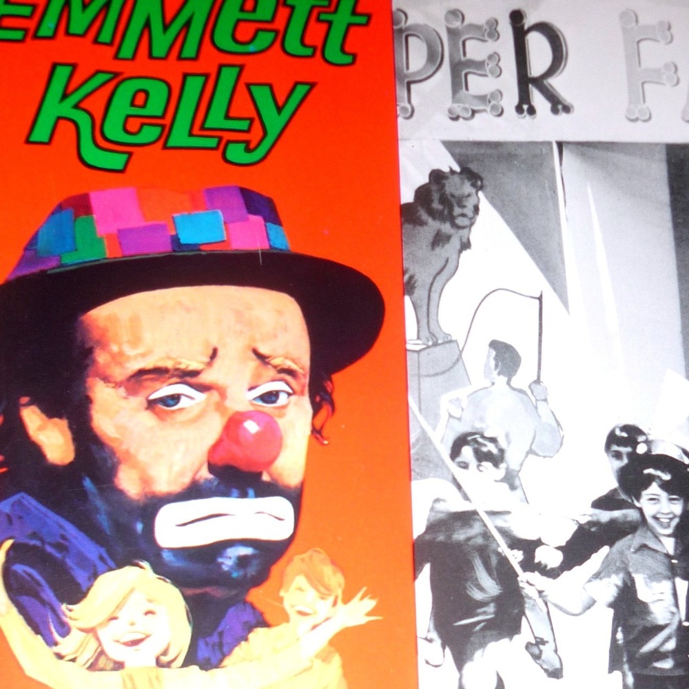 Vintage 1968 The Clown and Kids Lobby Card #1 Emmett Kelly‎ Circus Weary Willie